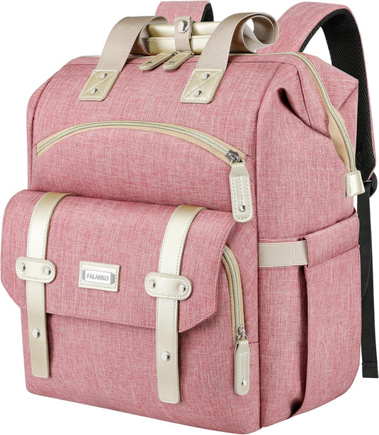 Backpack for Women,Rfid anti Theft Work Backpack for 15.6 Inch Laptop,Wide Open Large USB Charging Port Student Bookbag, Doctor Teacher Nurse College School Travel Shoulder Purse Bag
